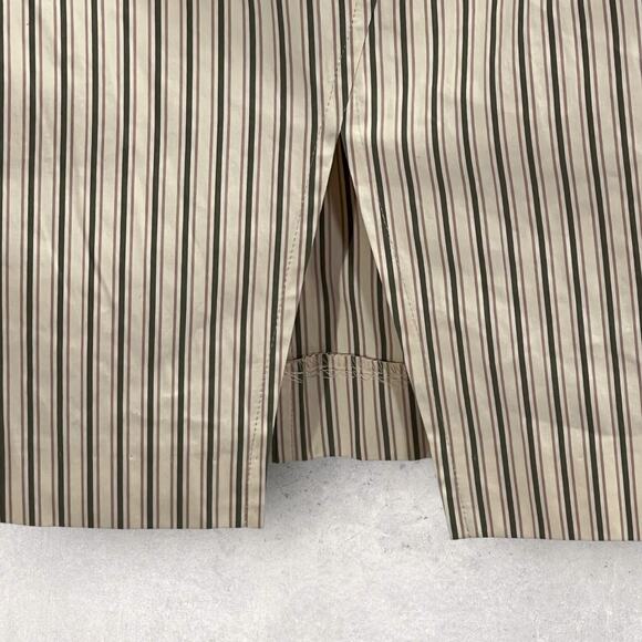 J Crew Skirt Beige Striped Cotton Pencil A Line Classic Career Women’s 4 New - Picture 7 of 10